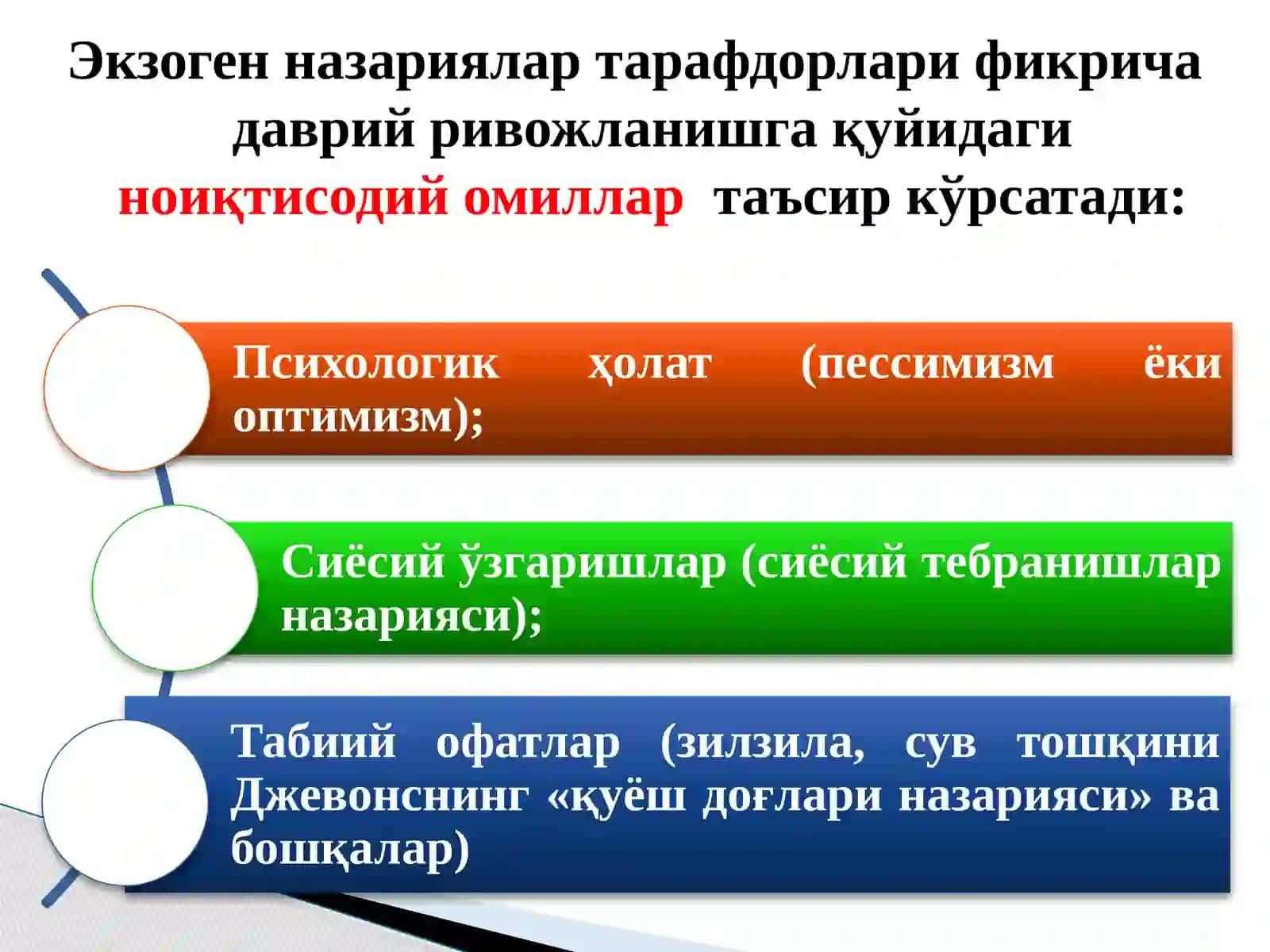Иқтисодий тебранишлар. Ишсизлик 4