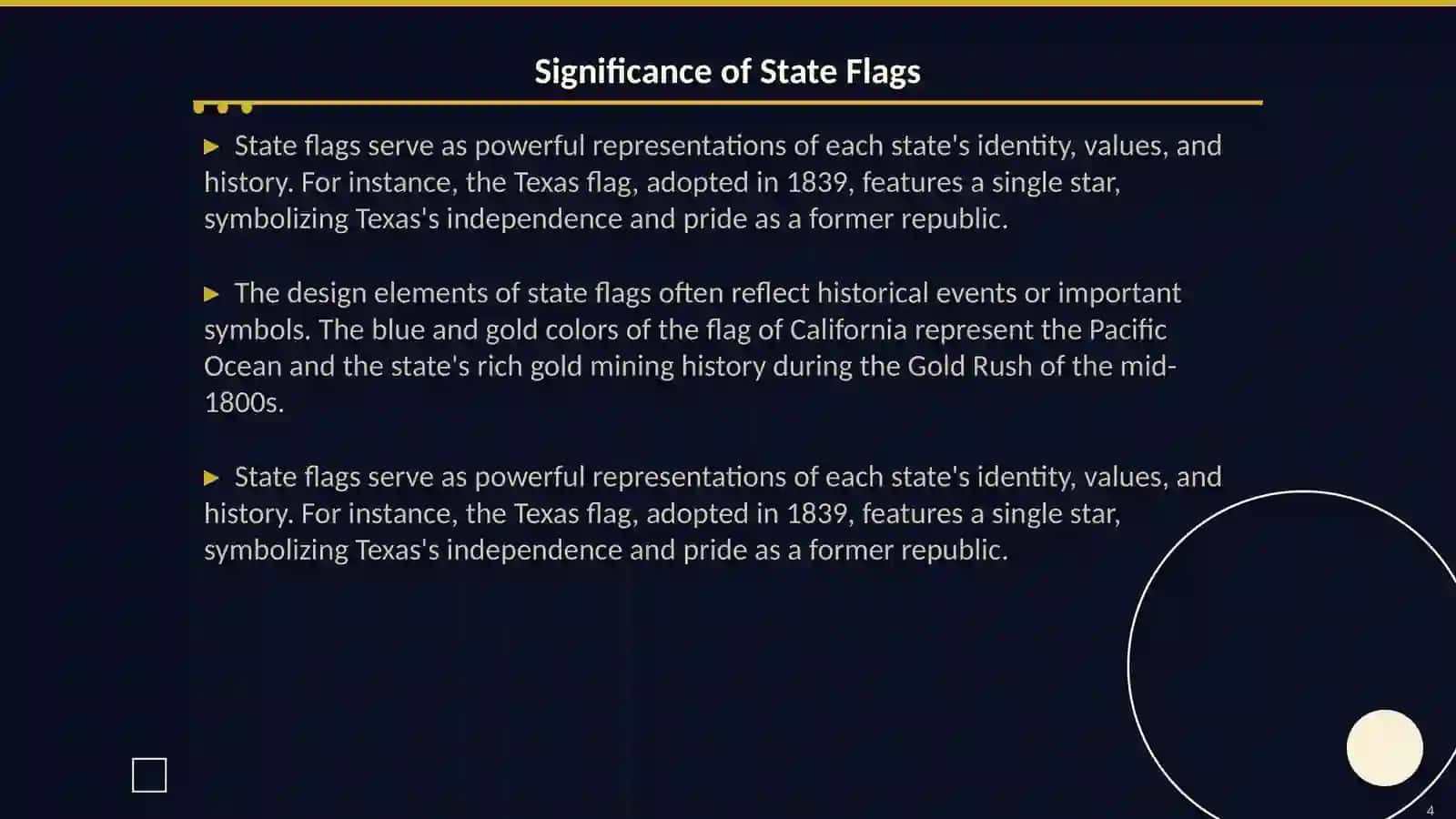 The state symbols of the usa 4