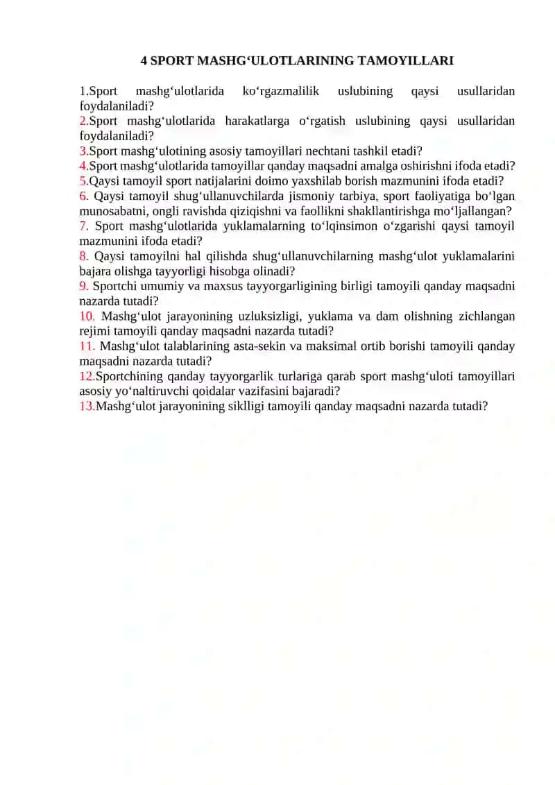 SPORT MASHGʻULOTLARINING NAZARIY ASOSLARI 4