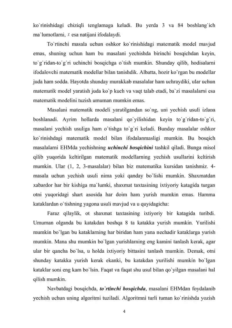 ALGORITM TUSHUNCHASI VA UNING XOSSALARI 4
