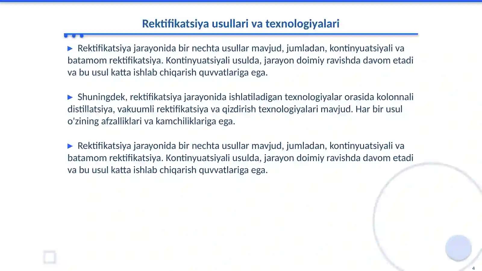 Rektifikatsiya 4