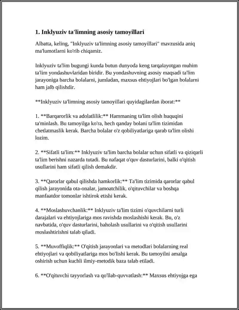 INKLYUZIV TA’LIM TAMOYILLARI 4