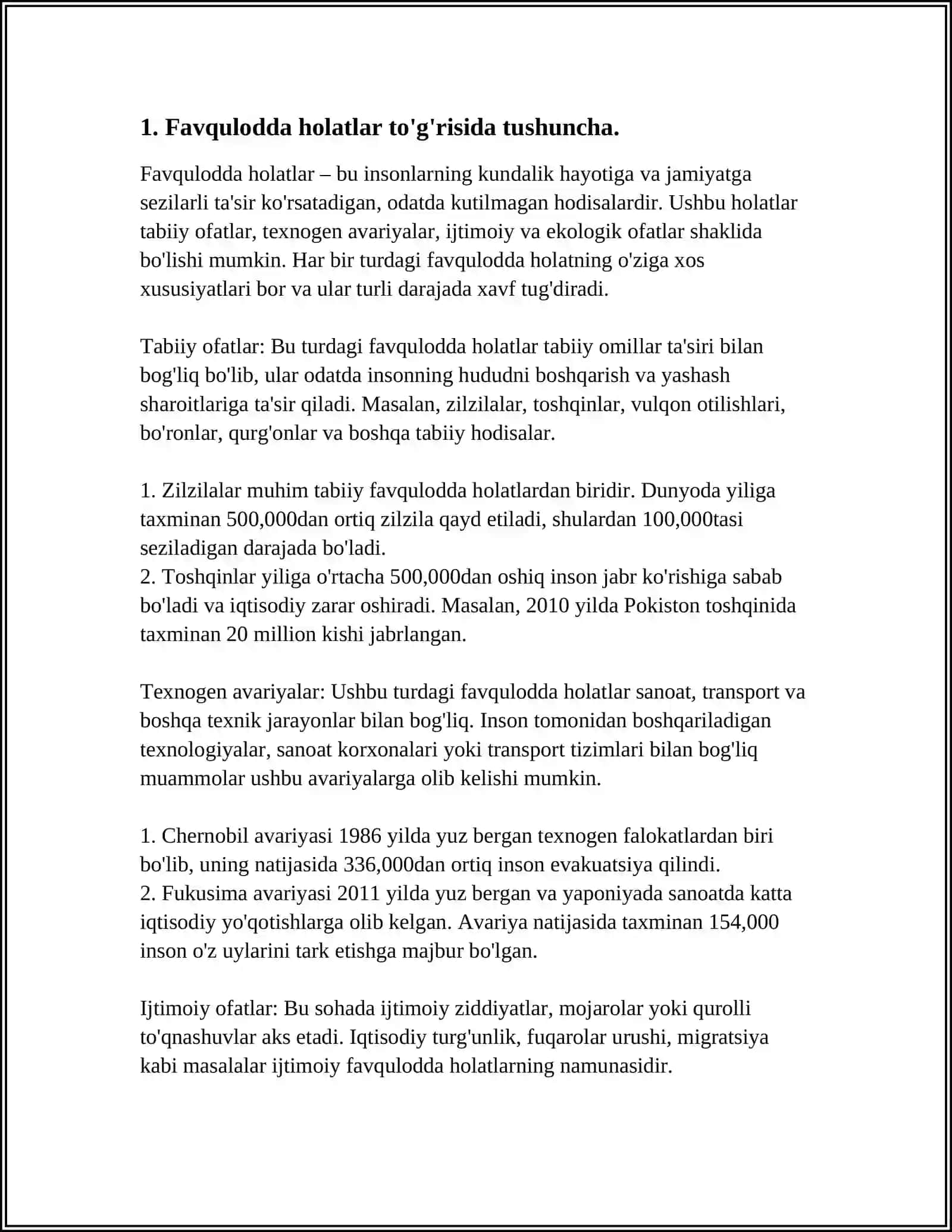 SHOSHILINCH VA VA KRITIK HOLATLAR TO‘G‘RISIDA TUSHUNCHA 4