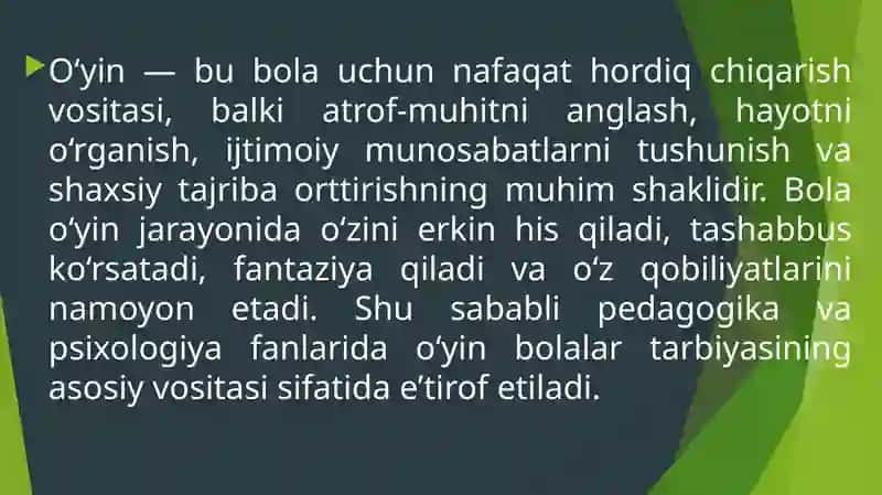 Bolalarni tarbiyalashda o‘yinlardan foydalanish 4