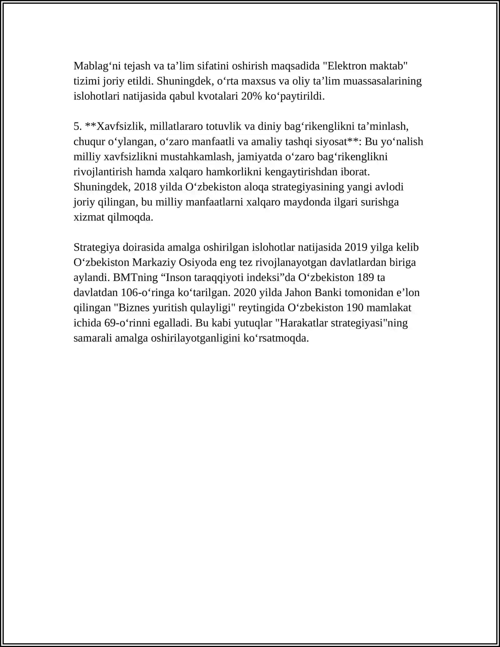 HARAKATLAR STRATEGIYASI TAMOYILLARI HAQIDA 10 TA LISTDAN IBORAT REFERAT 4