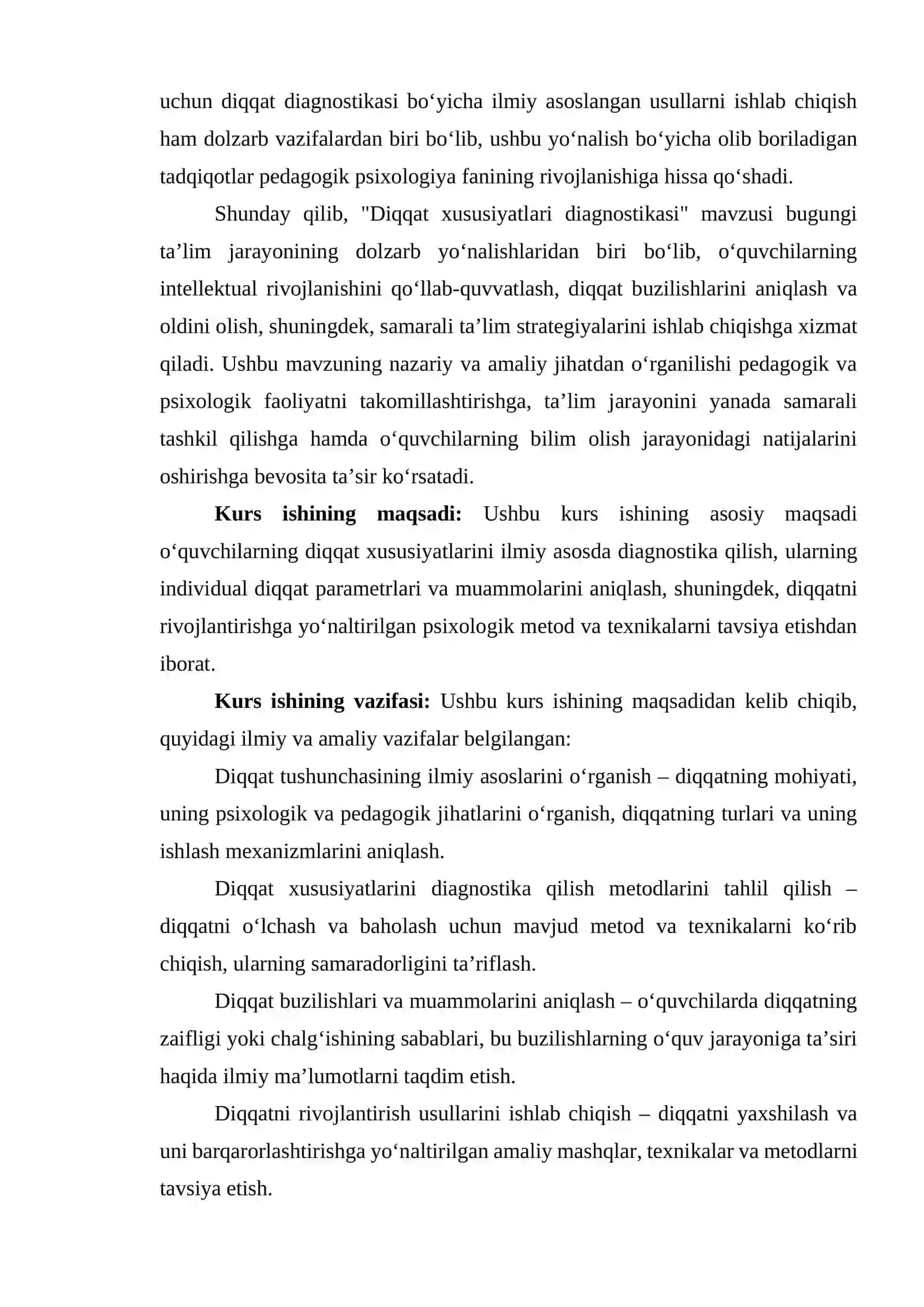 Diqqat xususiyatlari diagnostikasi 4