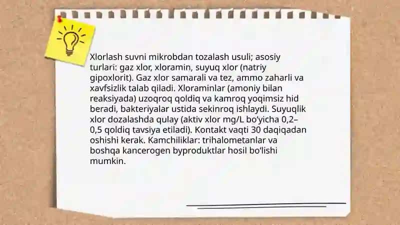 Suvni zararsizlantirish 4