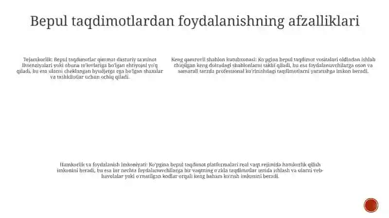 Tekin Taqdimotlar 4