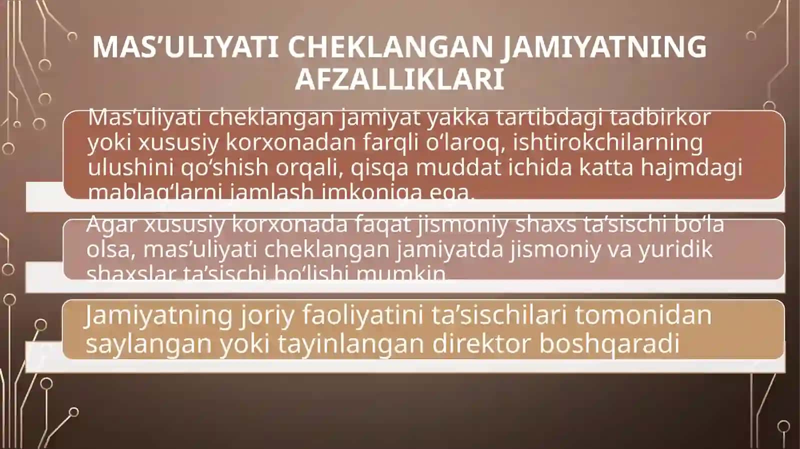MAS’ULIYATI CHEKLANGAN JAMIYAT 4