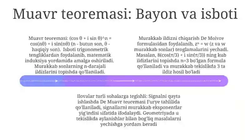 Muavr teoremasi 4