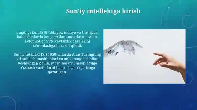 Sun'iy intellektning qo'llanilishi 4