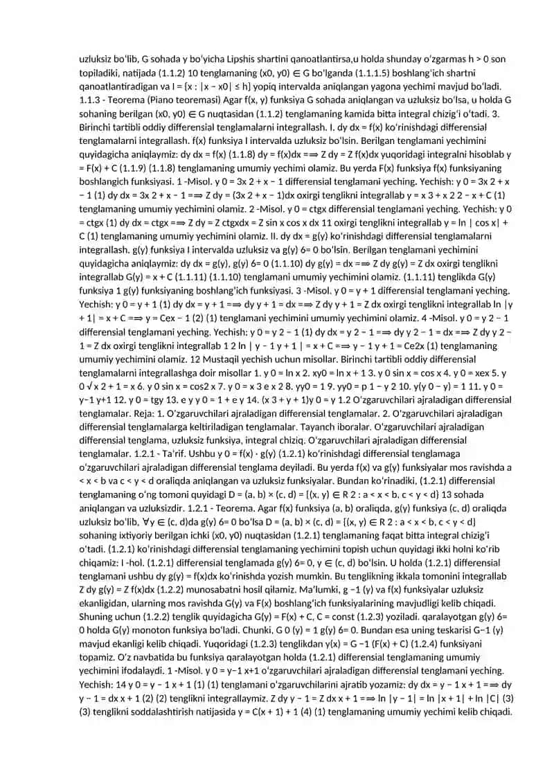 OddiyDifferensial Tenglamalar 4