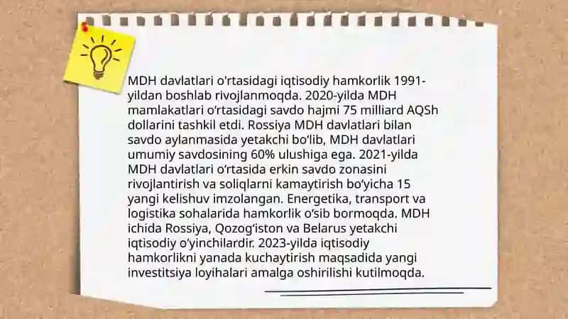 O'zbekiston va MDH davlatlari 4