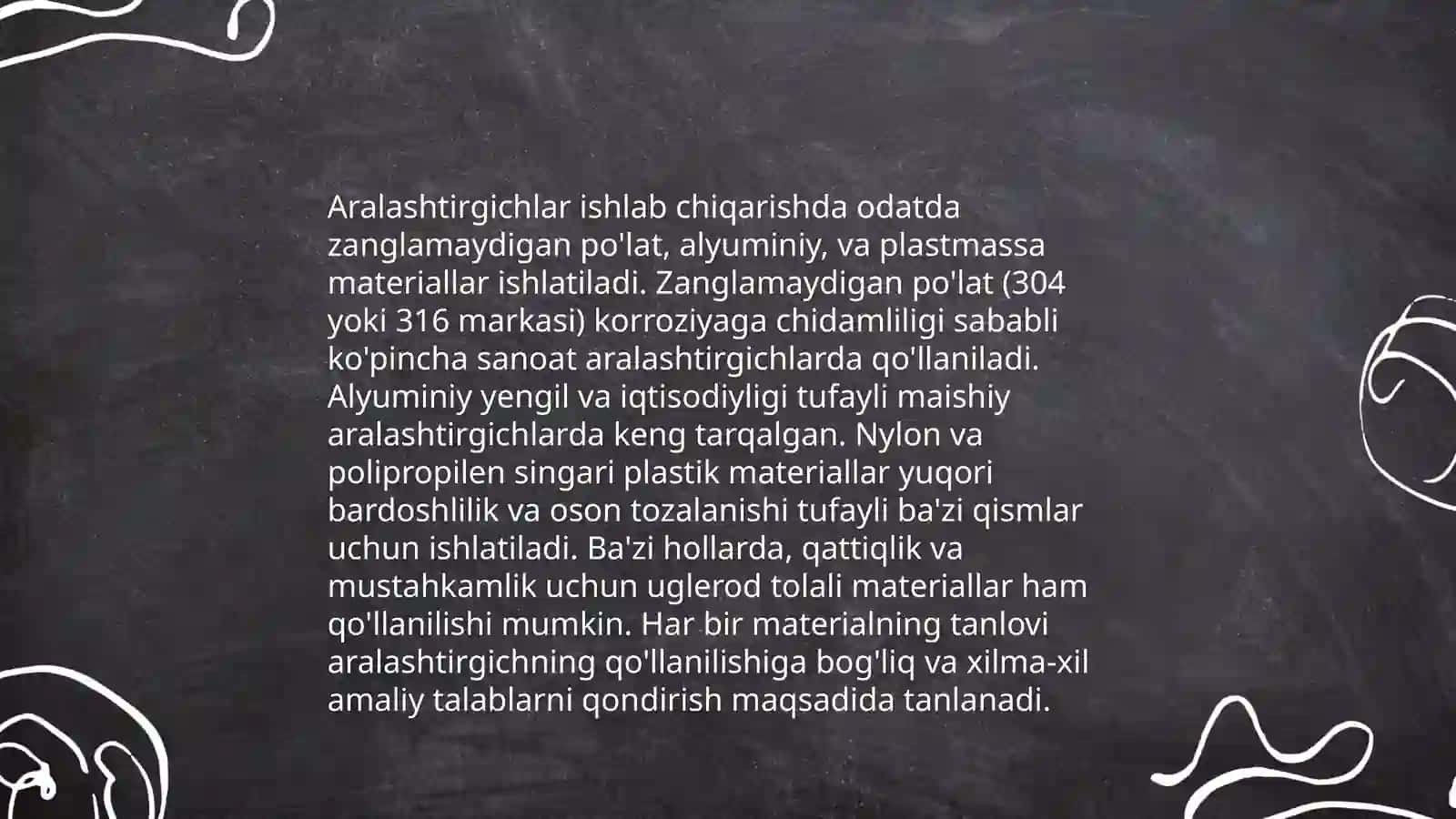 Aralashtirgichlar konstruksiyasi 4