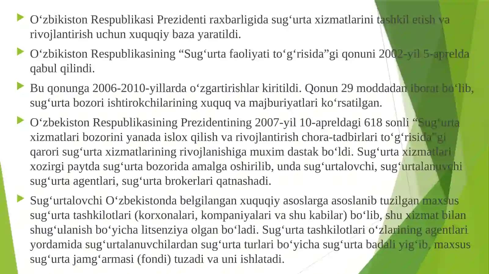 Sug’urta bozorini statistiko’rganish 4