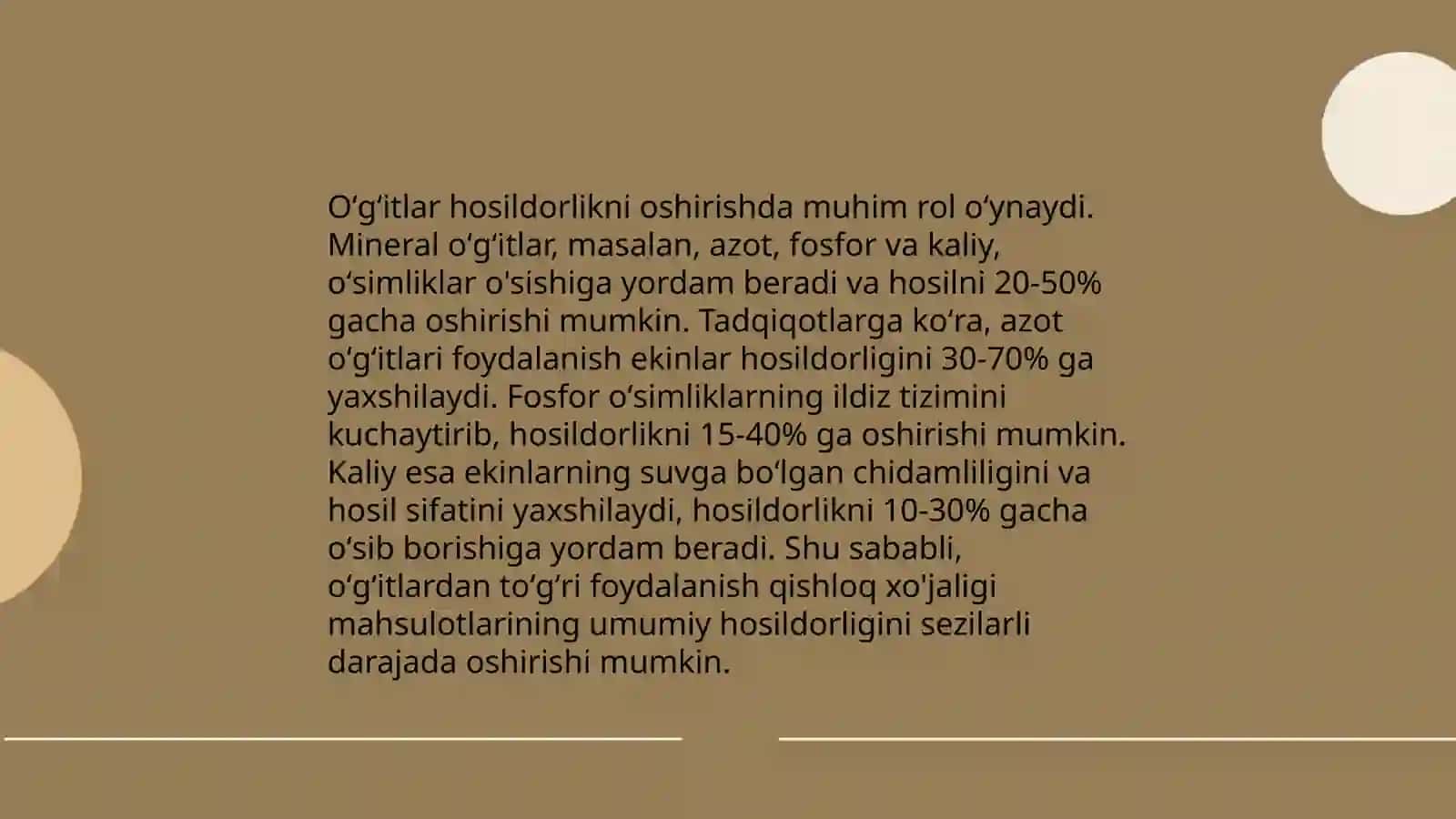 Zamonaviy intensiv oʻgʻitlar va ularning turlari 4