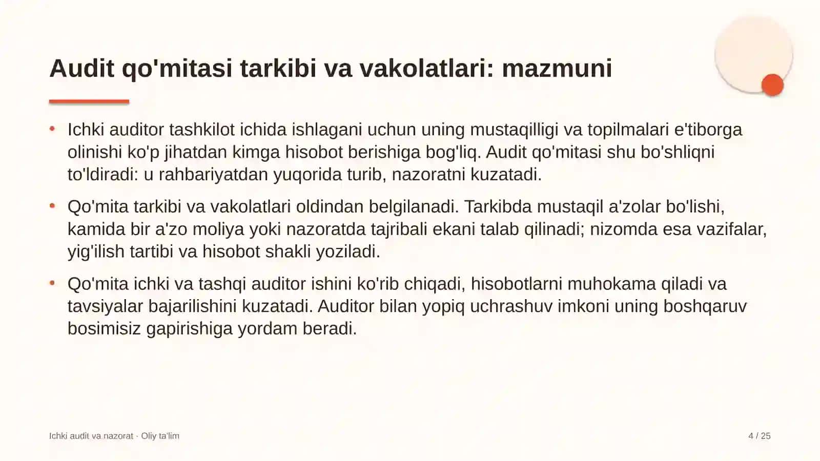 yo'l xo'jaligida audit qo'mitasi tarkibi va vakolatlarini belgilash 2910 4