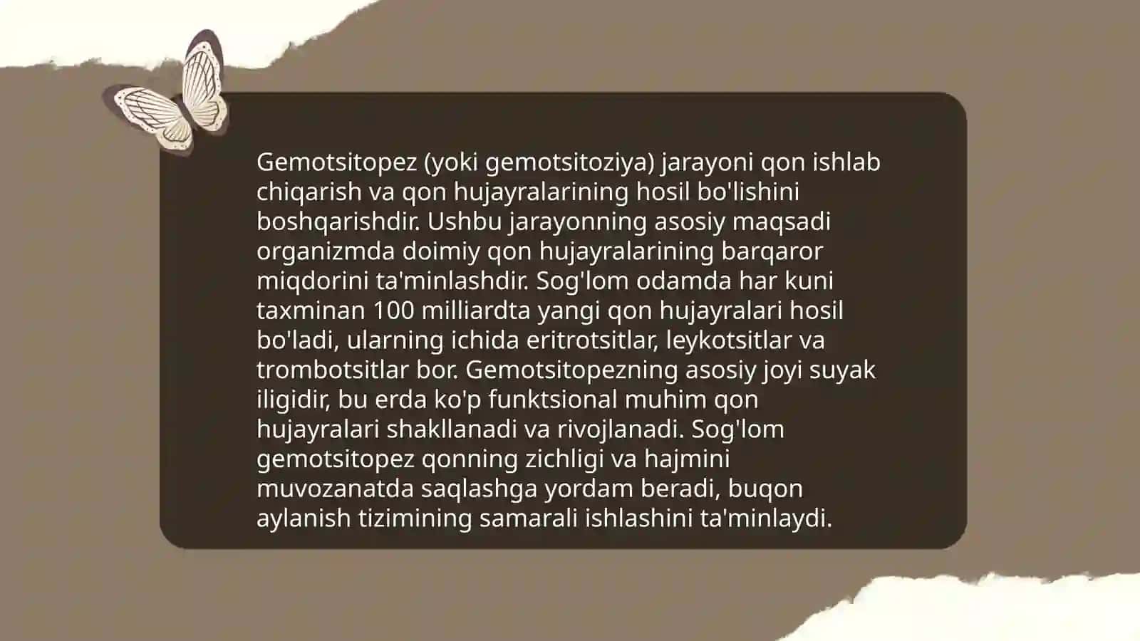Gemotsitopez va uning bosqichlari 4