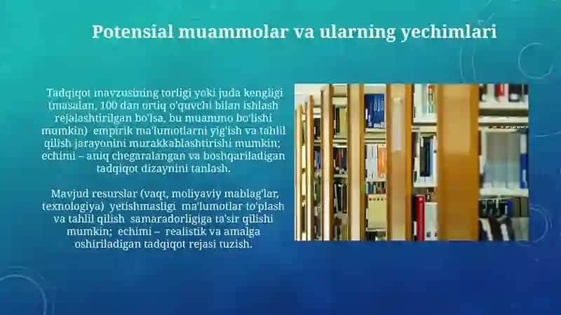 Pedagogik tadqiqot mavzusini tanlash 4