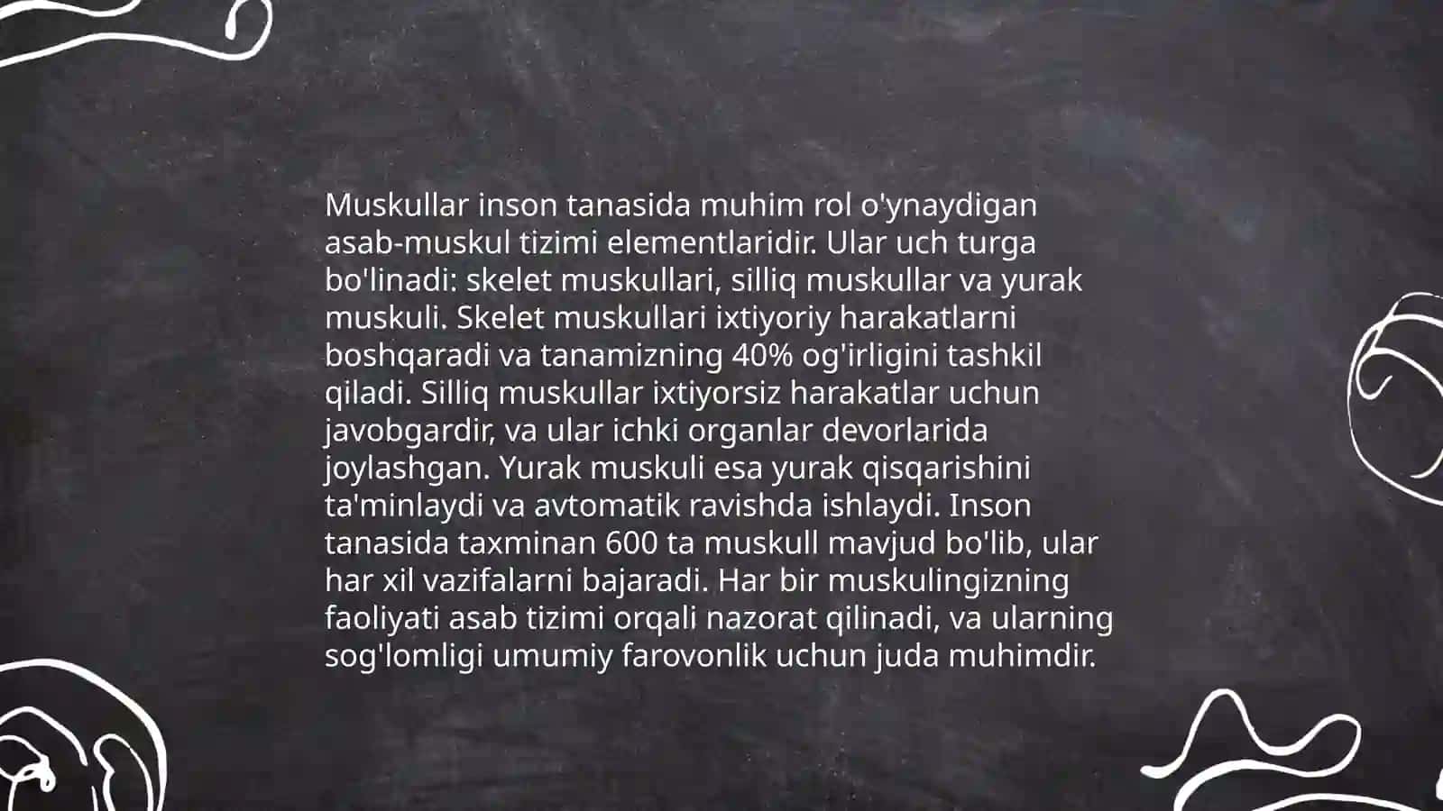 Muskullarning ishi va biomexanikasi 4