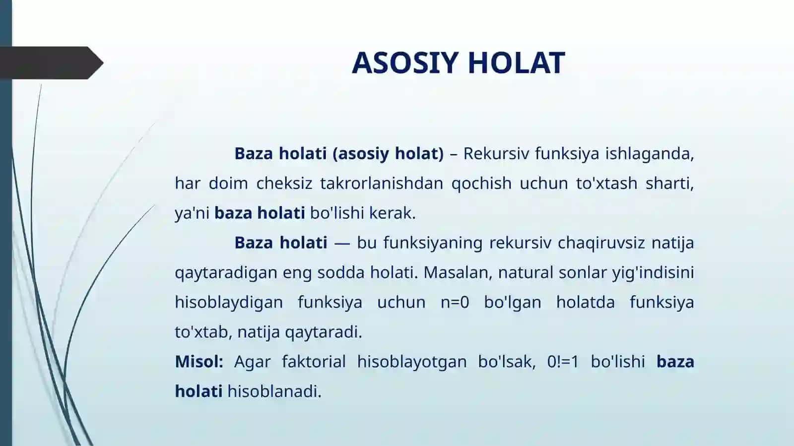 Rekursiv algoritmlar 4