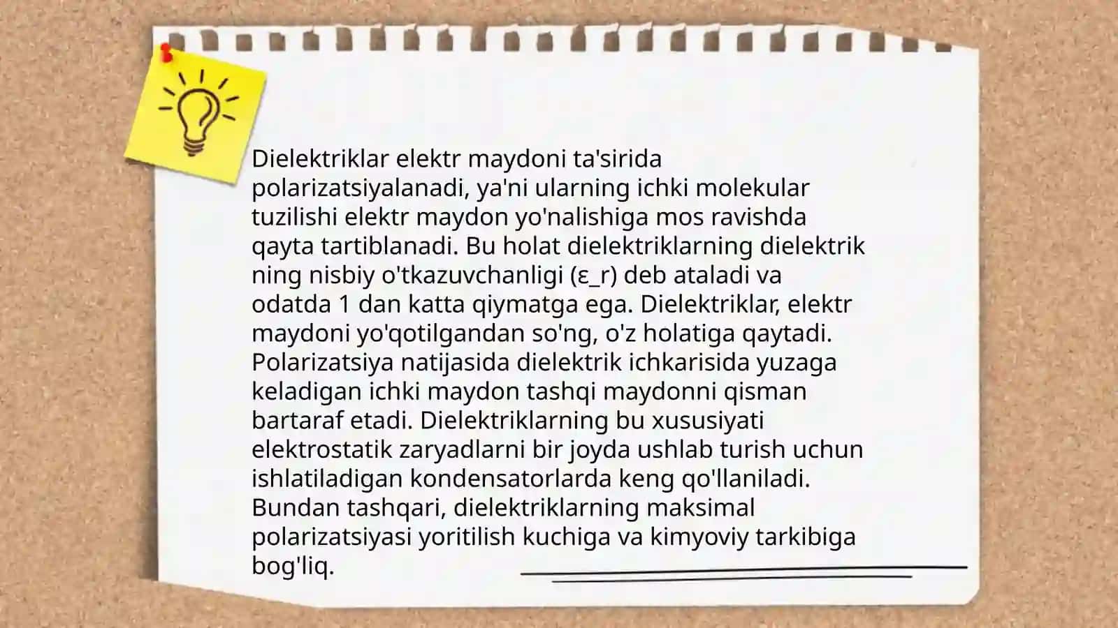 Dielektiriklarda elektr maydoni 4