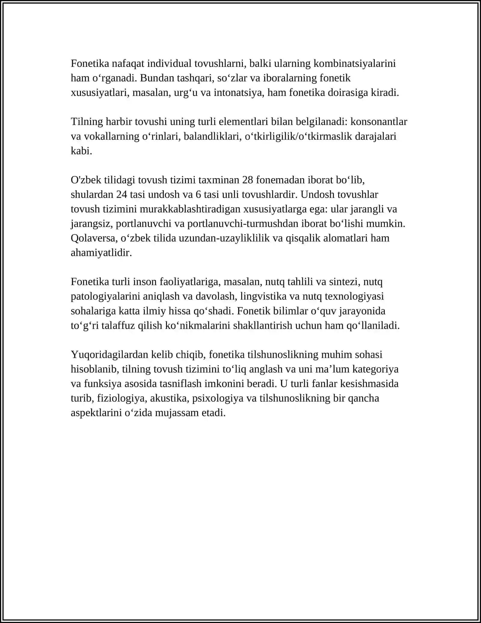 TURLI TILLARDA FONETIK HODISALAR 4