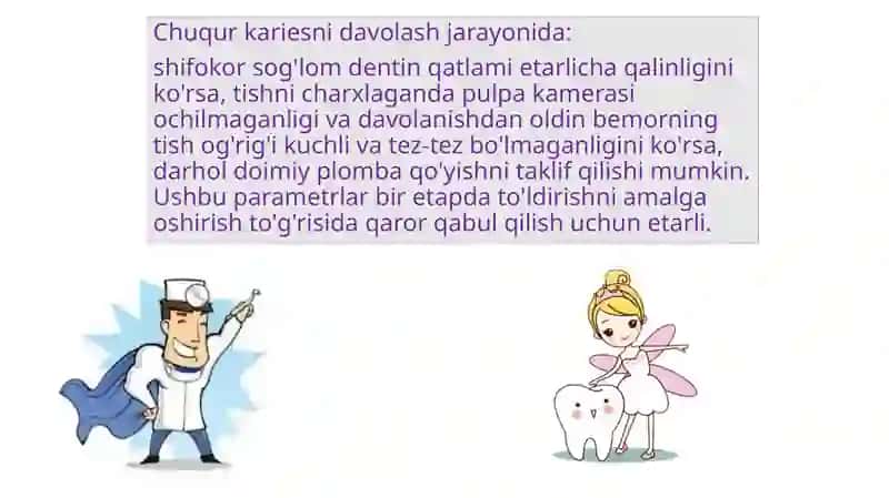 CHUQUR KARIESNI DAVOLASH 4