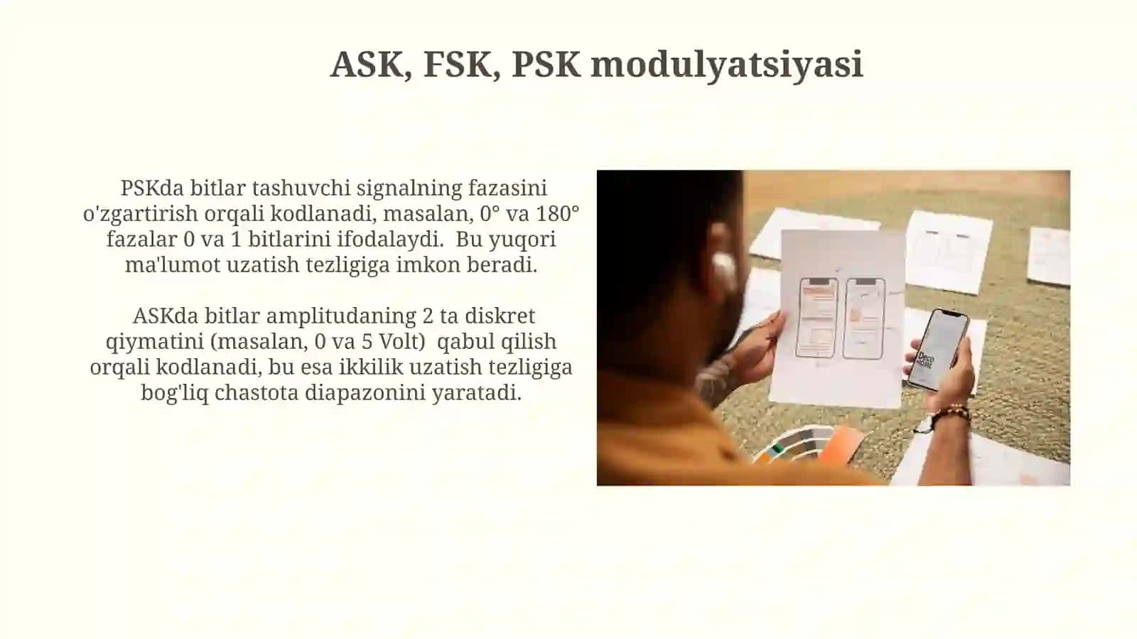 Modulyatsiya Usullarining Qo‘llanilishi 4