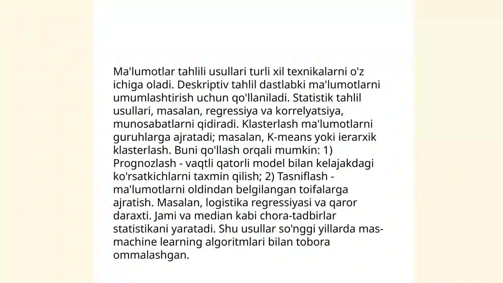 Sun'iy intellekt texnikalari 4