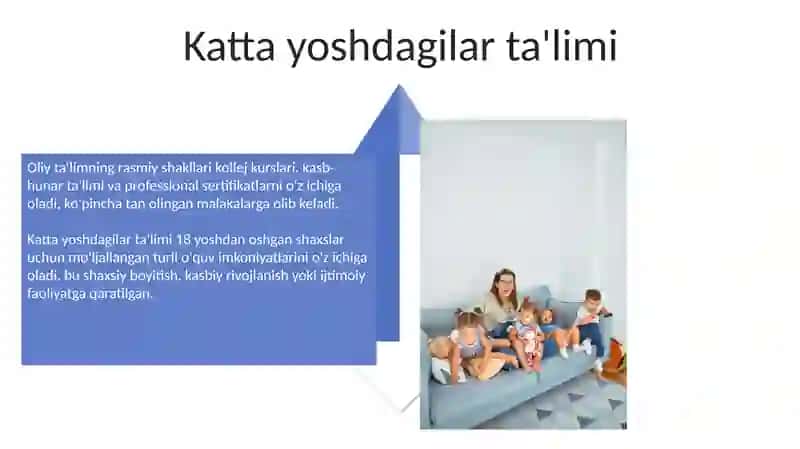 Ta’limni tashkil etish shakillari va turlari 4