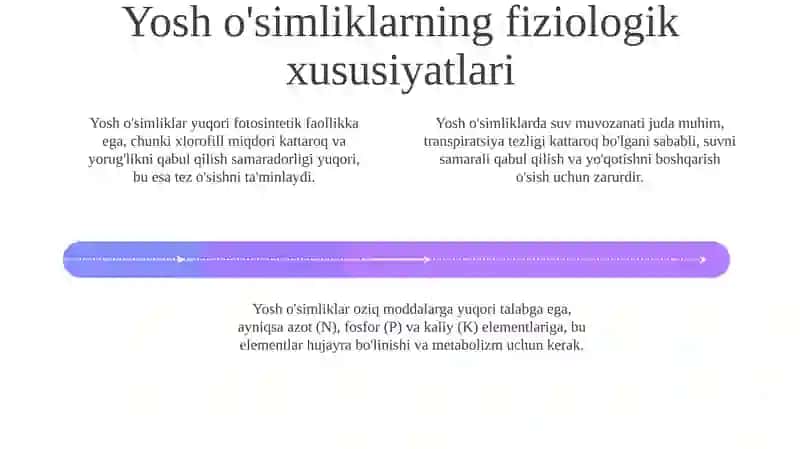 Yosh o'simliklarning morfologik xususiyatlari 4