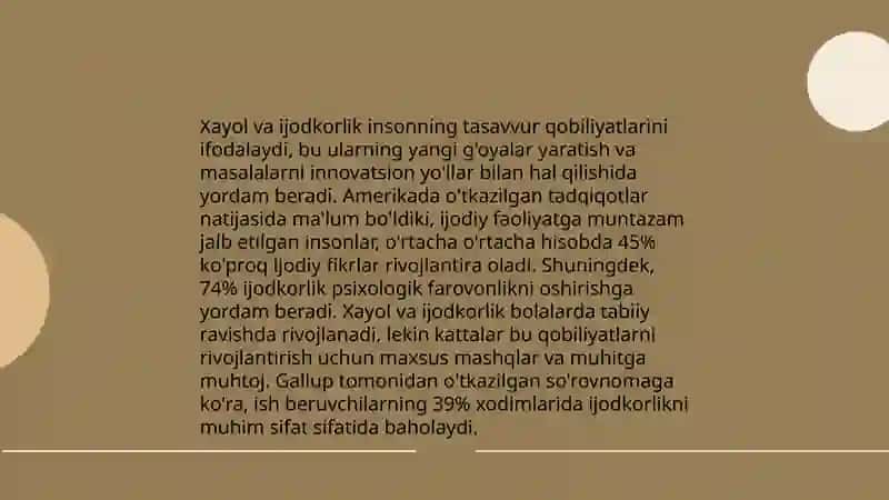 Xayolning tasavvuri 4