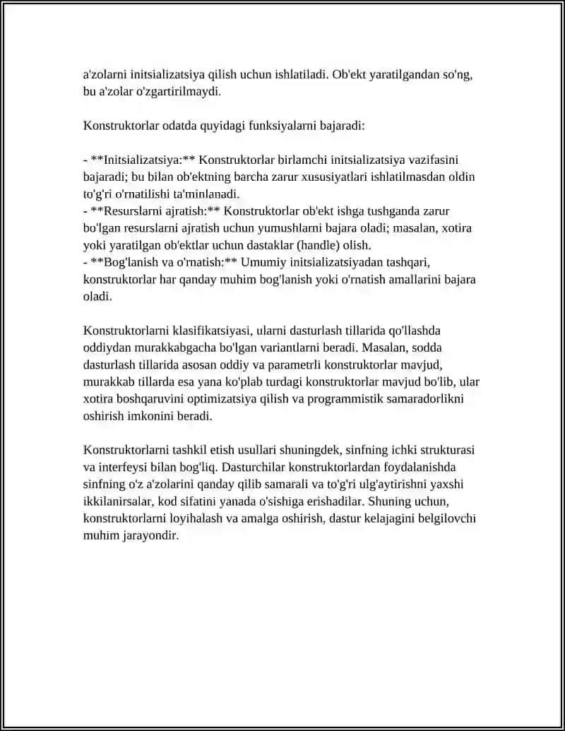 KONSTRUKTORLAR VA ULARNI TASHKIL ETISH USULLARI 4