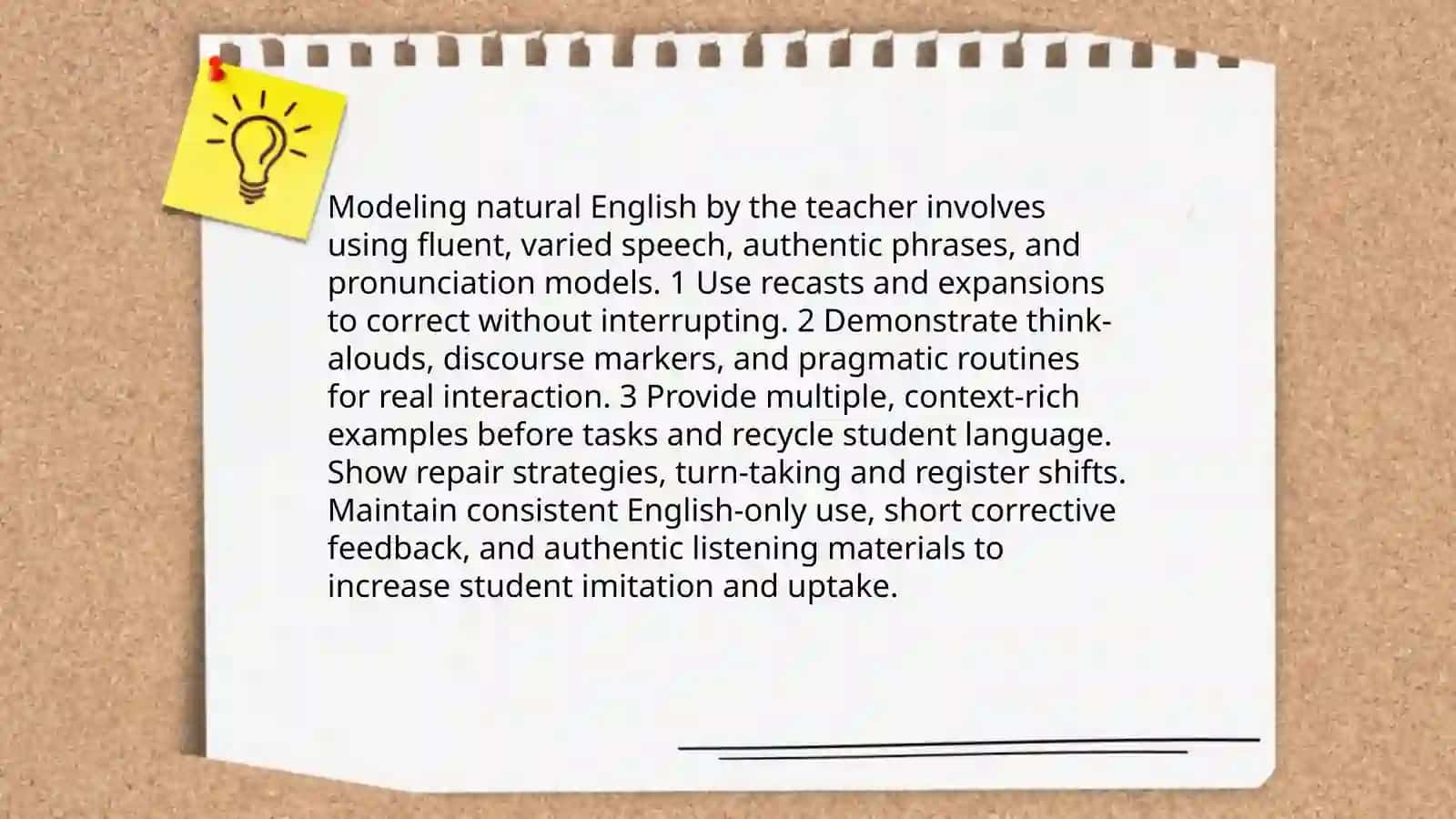 Ways to encourage more use of English in class 4
