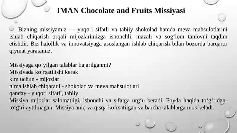 IMAN Chocolate and Fruits 4