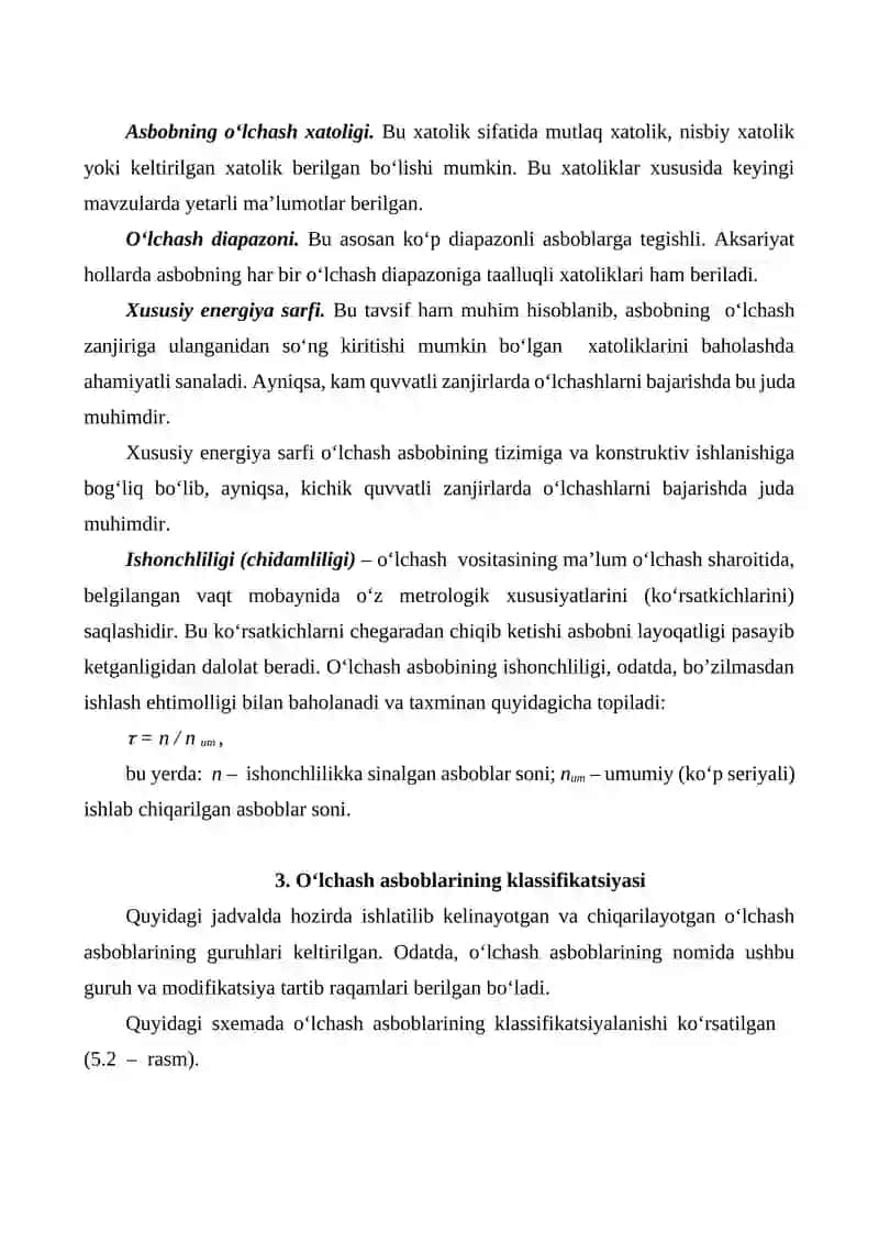 Metrologik o’lchovlar 4