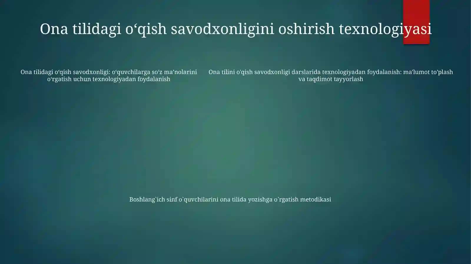 Ona Tili O'Qish Savodxonligi 4