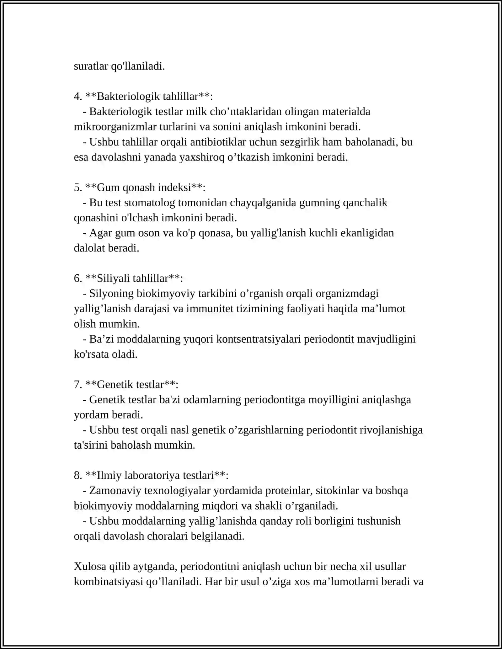 PERIODONTITLARNI DAVOLASHDA STOMATOLOGIK TAKTIKASI 4