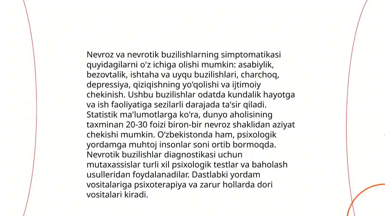Nevroʻz kasalligi va nevrotik buzilish 4