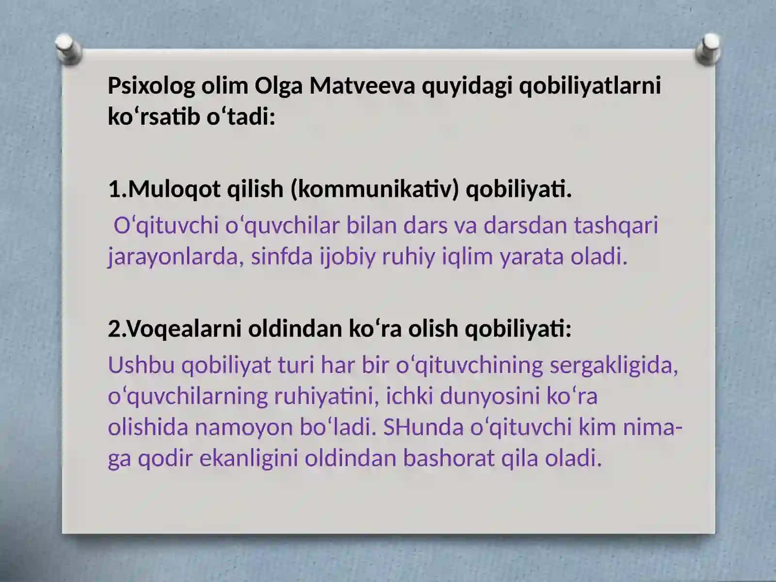 O`qituvchi faoliyati da pedagogik qobiliyat 4