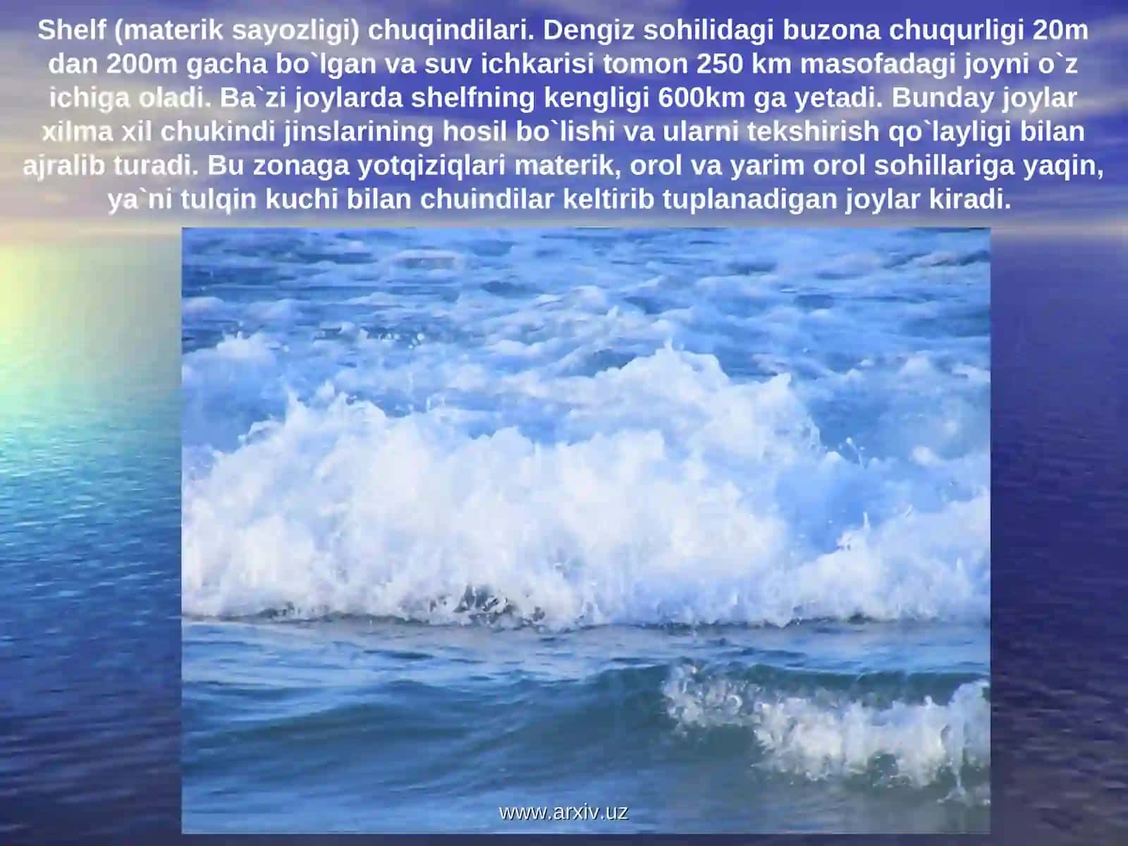 Dengiz va ko’llarning geologik ishi 4