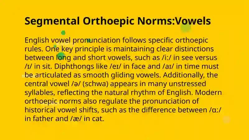 The Orthoepic Norms of Modern English Pronunciation 4