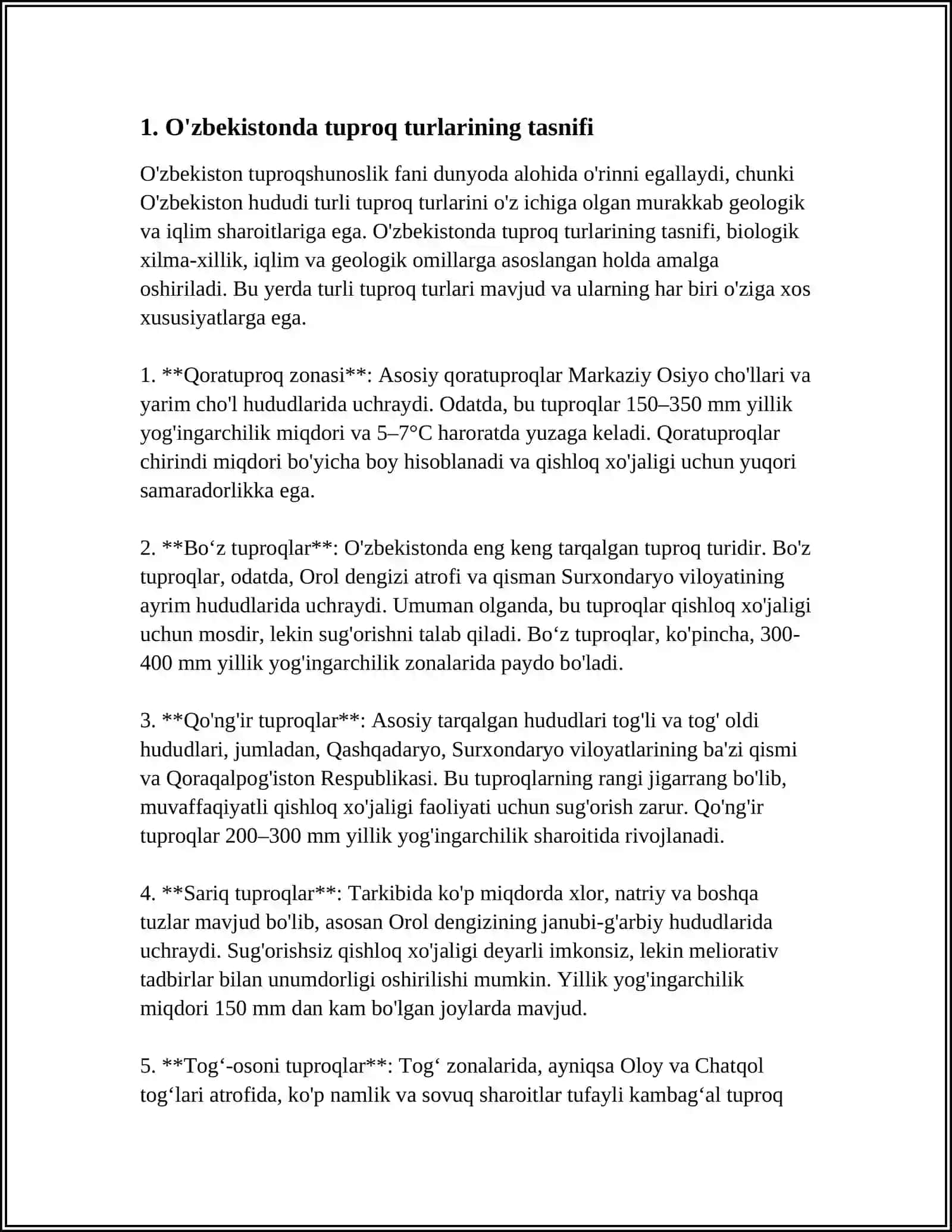 O'ZBEKISTONDA TUPROQLAR GEOGRAFIYASI 4
