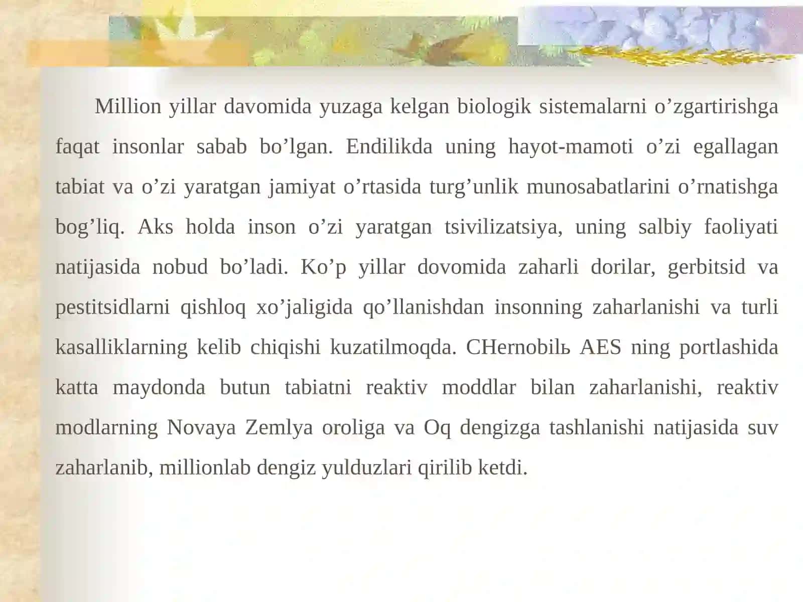 Biosferaning insonga ta’siri 4