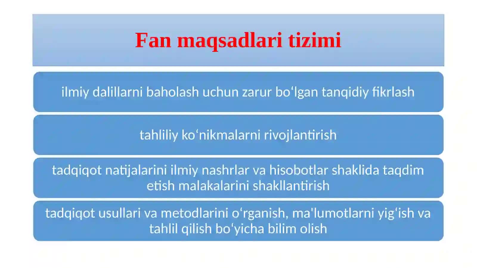 Ilmiy tadqiqot asoslari 4
