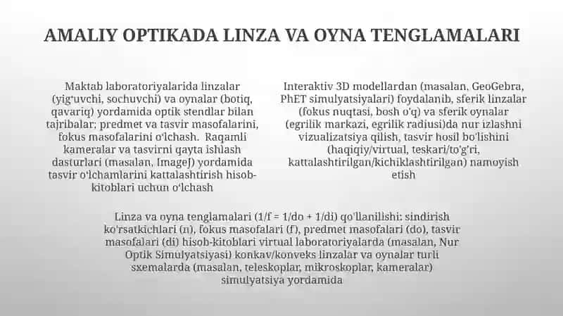Geometrik optika asoslari 4