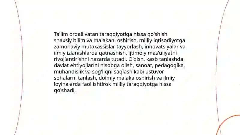 Vatan taraqqiyotiga men ham masʼulman 4