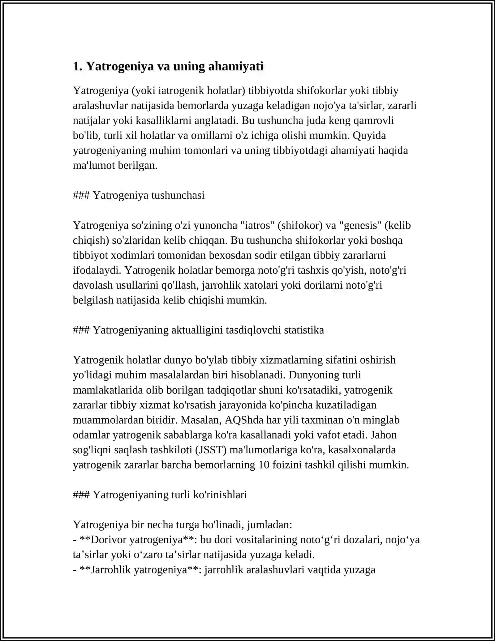HOZIRGI ZAMON TIBBIYOTIDA YATROGENIYA MUAMMOLARI 4