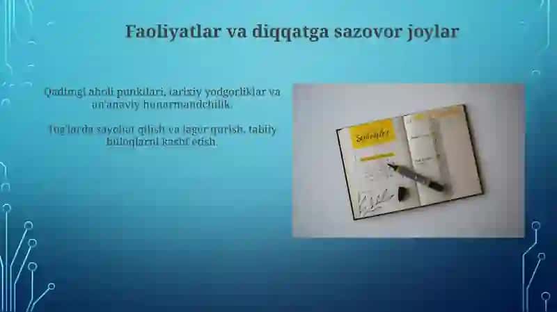 Dehqonobod Tumani Turizm Resurslari 4